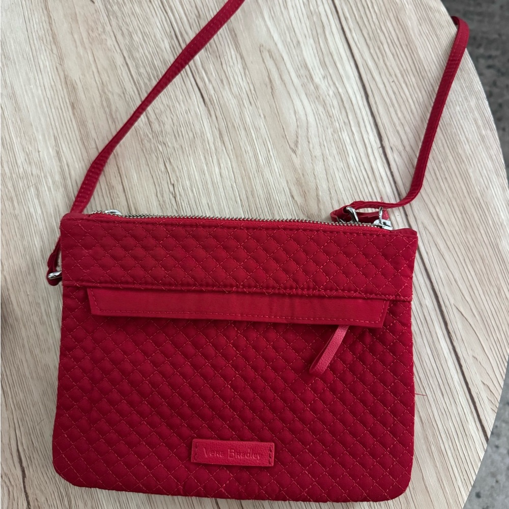 Vera Bradley Crimson Quilted Crossbody Bag